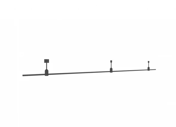 Donolux Magnet Modular System «CODE 1.2», L2000хH135 мм, DC24V, основание для модульных светильников Donolux DL20225L2000B Black