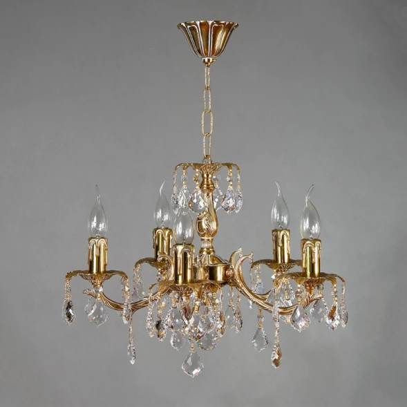 Подвесная люстра AMBIENTE by BRIZZI 2226/5 WP New Leaf
