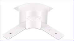 Круглый угол-соединитель для встраиваемого шинопровода Slim Line, L45*W45*H41 мм, белый Donolux L round corner DLS InW
