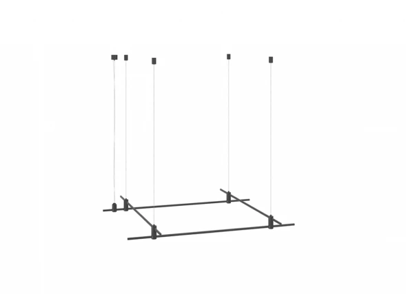 Donolux Magnet Modular System «CODE 1.2», L1000хL1000хH95-3000 мм (высота регулируется), DC24V, подв Donolux DL20225L1000x1000C Black