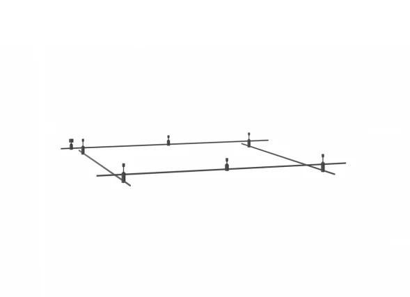 Donolux Magnet Modular System «CODE 1.2», L2000хL2000хH135 мм, DC24V, основание для модульных светил Donolux DL20225L2000x2000A Black