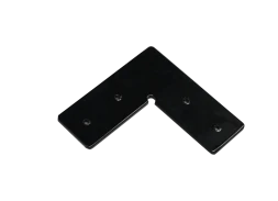 L-образный соединитель для магнитного шинопровода, 98*98*33мм черного цвета Donolux L connector DLMX BLACK