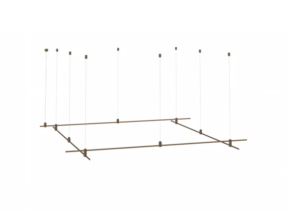 Donolux Magnet Modular System «CODE 1.2», L2000хL2000хH95-3000 мм (высота регулируется), DC24V, подв Donolux DL20225L2000x2000C B.Bronze