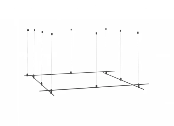 Donolux Magnet Modular System «CODE 1.2», L2000хL2000хH95-3000 мм (высота регулируется), DC24V, подв Donolux DL20225L2000x2000C Black