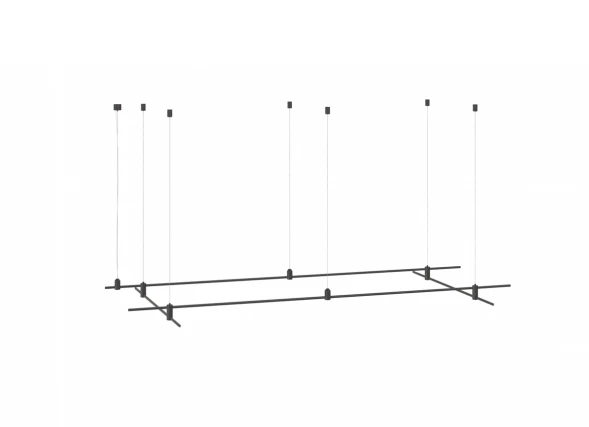 Donolux Magnet Modular System «CODE 1.2», L2000хL1000хH95-3000 мм (высота регулируется), DC24V, подв Donolux DL20225L2000x1000C Black