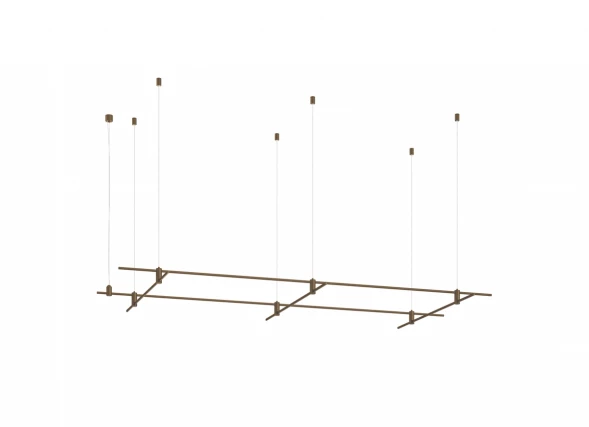 Donolux Magnet Modular System «CODE 1.2», L2000х2хL1000x3хH95-3000 мм (высота регулируется), DC24V, Donolux DL20225L2000x2L1000x3C B.Bronze