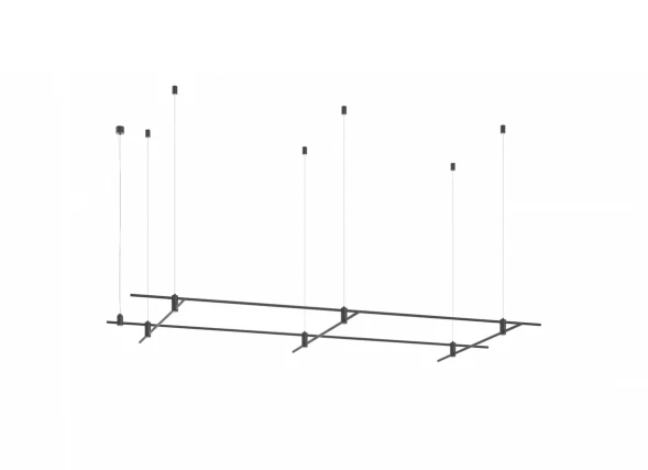 Donolux Magnet Modular System «CODE 1.2», L2000х2хL1000x3хH95-3000 мм (высота регулируется), DC24V, Donolux DL20225L2000x2L1000x3C Black