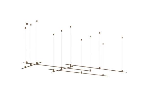 Donolux Magnet Modular System «CODE 1.2», L2000x3xL1000х2хH95-3000 мм (высота регулируется), DC24V, Donolux DL20225L2000x3L1000x2C B.Bronze