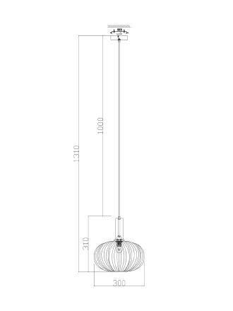 Подвесной светильник Freya FR8012PL-01GN