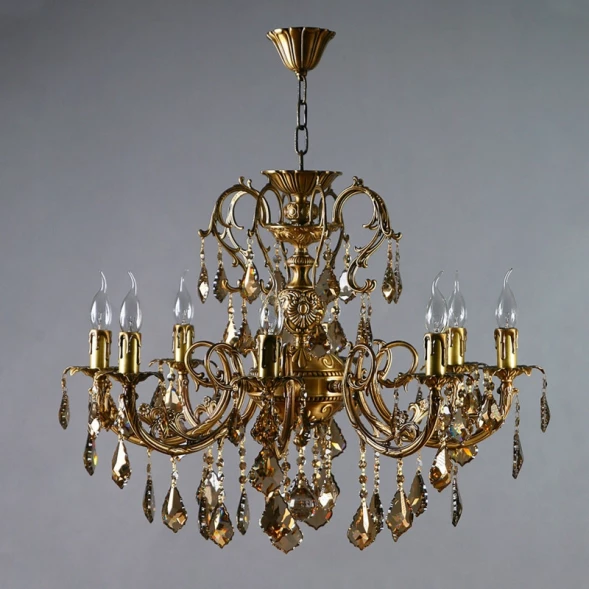 Подвесная люстра AMBIENTE by BRIZZI 8888/8 AB Honey Leaf