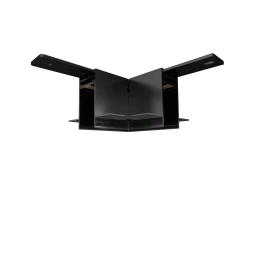 L-образный угол-соединитель для встраиваемого под штукатурку магнитного шинопровода Donolux L corner DLM01B Sp 2 lines