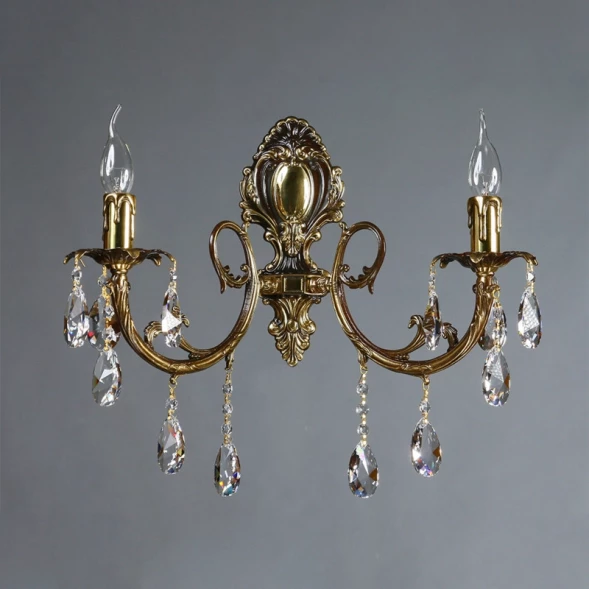 Бра AMBIENTE by BRIZZI 8888/2 PB Tear drop