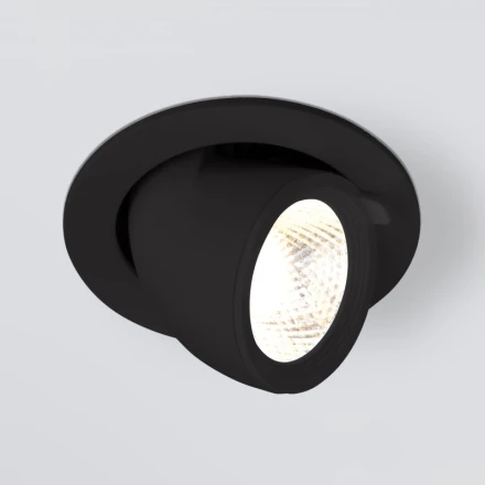 Встраиваемый светильник 9918 LED 9W 4200K черный Elektrostandard