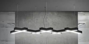 Геометрические конструкции из линейных светильников