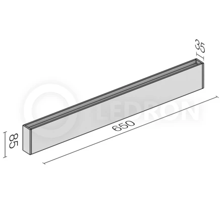 Светильник настенный GW-M066/65 WHITE LeDron