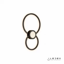Бра X046124 24W 3000K BK iLedex