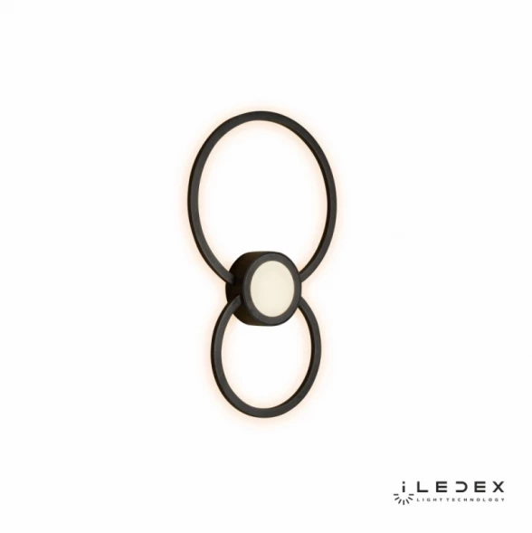 Бра X046124 24W 3000K BK iLedex