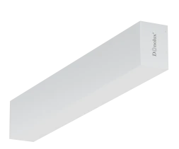 LED LINE ON накладной светодиодный светильник, 38,4Ватт, 2640Lm, 3000К, IIP20, 50х73х1000мм, Donolux DL18516C100WW40L4RAL9003