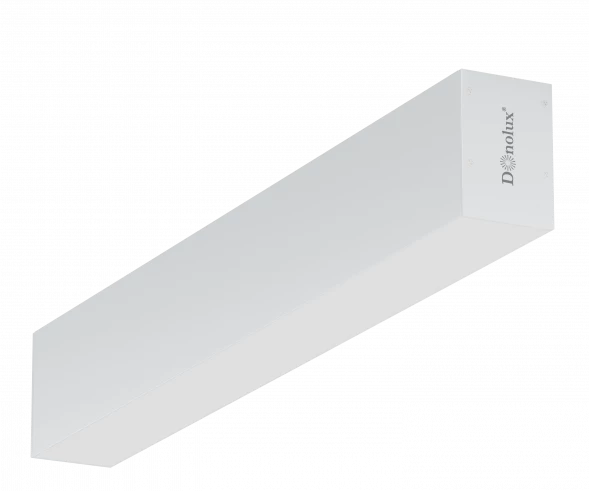 LED LINE ON накладной светодиодный светильник, 38,4Ватт, 2640Lm, 3000К, IIP20, 50х73х1000мм, Donolux DL18516C100WW40L4RAL9003