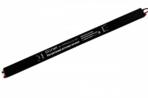 Блок питания для светодиодной ленты 60Вт, DC24В, 2.5А,  IP67,  313x18x15мм, серия:DN8HF