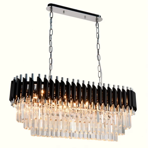 Каскадная люстра Natali Kovaltseva DARIAN 76017/8C CHROME BLACK