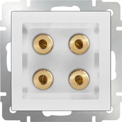 Розетка WL01-AUDIOx4 (белый) Werkel