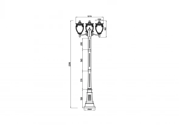 Ландшафтный светильник Outdoor O414FL-03GB