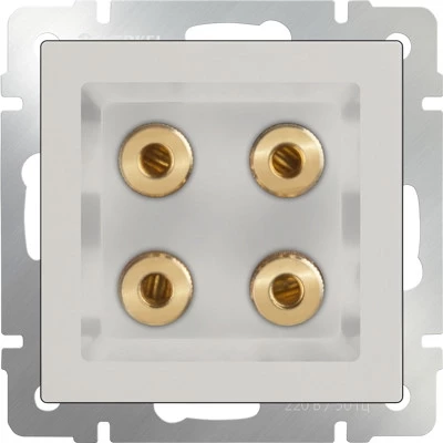 Розетка WL03-AUDIOx4 ivory (слоновая кость) Werkel