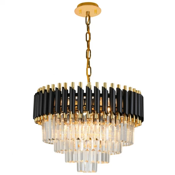 Каскадная люстра DARIAN 76017/10C GOLD BLACK Natali Kovaltseva