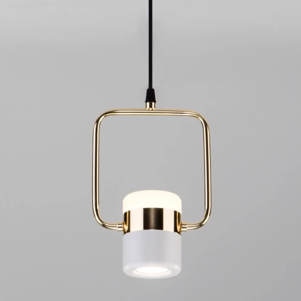 Подвесной светильник Elektrostandard 50165/1 LED золото/белый