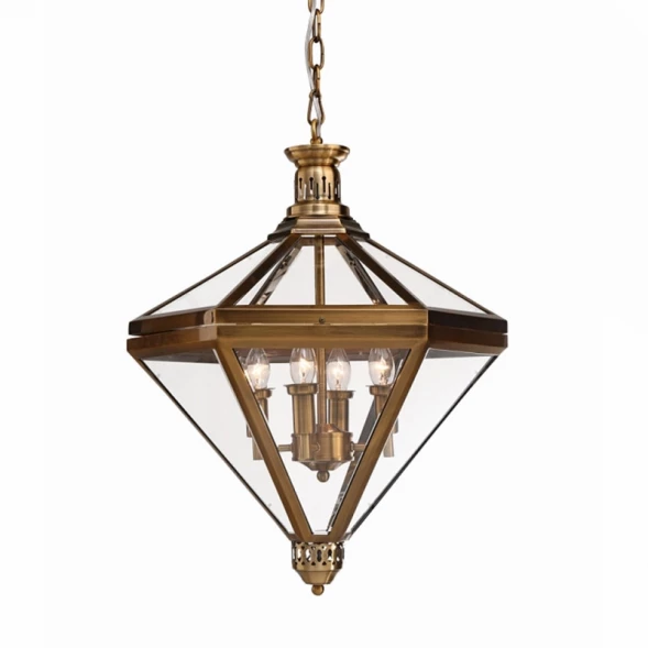 Подвесная люстра KM0074P-4 antique brass DeLight Collection