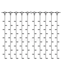 Светодиодный занавес Laitcom PCL202-10-2WW