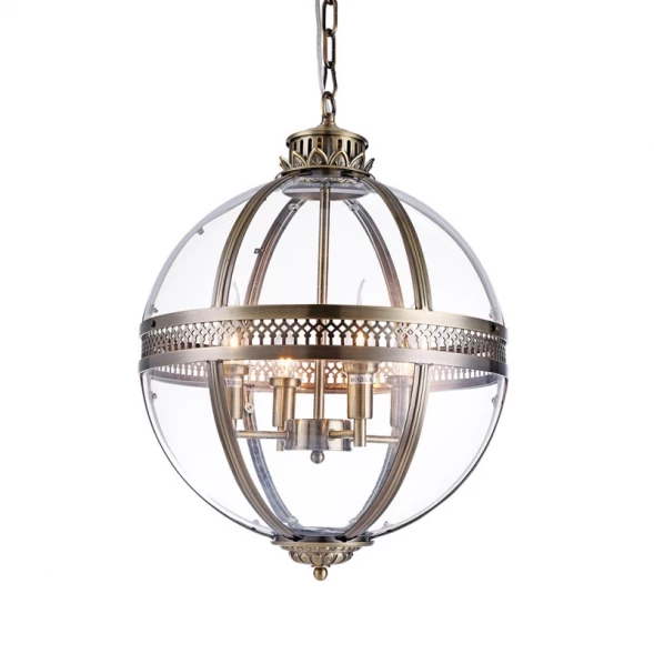 Подвесная люстра KM0115P-3S antique brass DeLight Collection