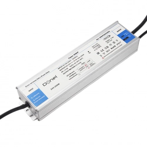 Блок питания DALI, с функцией Push-Dim,  PFC &gt;0.95,  250Вт