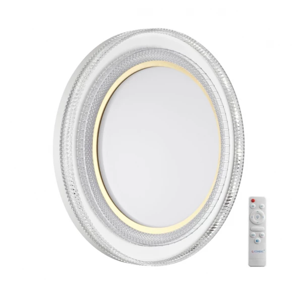 7641/EL MARON SN Светильник пластик/золотистый LED 70Вт 3000-6000K D490 IP43 пульт ДУ SUZY GOLD