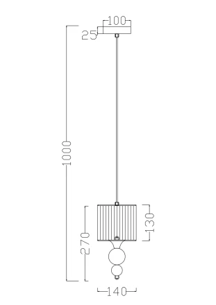Подвесной светильник Freya FR5093PL-01CH