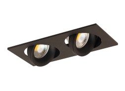 Встраиваемый поворотный светильник под сменную лампу Donolux DL18412/02TSQ Black