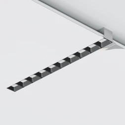 Donolux Led св-к встраиваемый, 20W, 383х74,8мм, H39,8мм, 1800Lm, 30х75°, 3000К, Ra80, IP20, UGR16, к Donolux DL18519M141A20.30.383GB 151