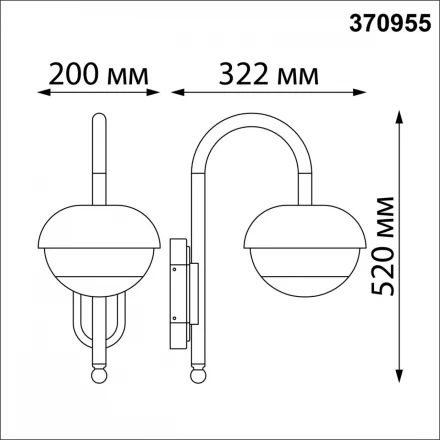 370955 STREET NT23 черный Светильник ландшафтный IP54 E27 max 40W 220-240V ACORN