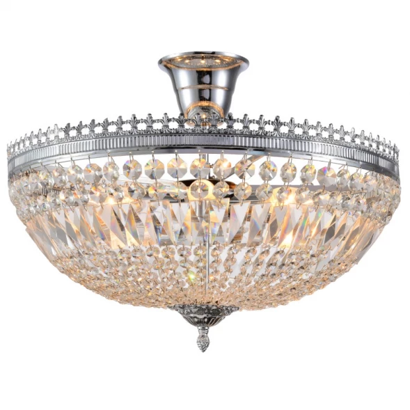 Люстра на штанге ROCOCO 81406/6C CHROME Natali Kovaltseva