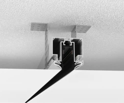 Шинопровод, встраиваемый в натяжной потолок, DC 48 В, L2500xW49.5xH51мм, черный Donolux DLS2500InCB