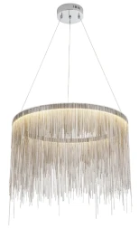 Подвесная кольцевая люстра с металлическими цепочками Fringe Chain Horizontal Ring Light 40.6957-1