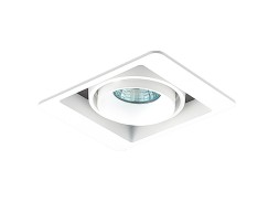Встраиваемый светильник под сменную лампу Donolux DL18615/01WW-SQ White/Black