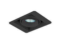 Встраиваемый светильник под сменную лампу Donolux DL18615/01WW-SQ Shiny black/Black