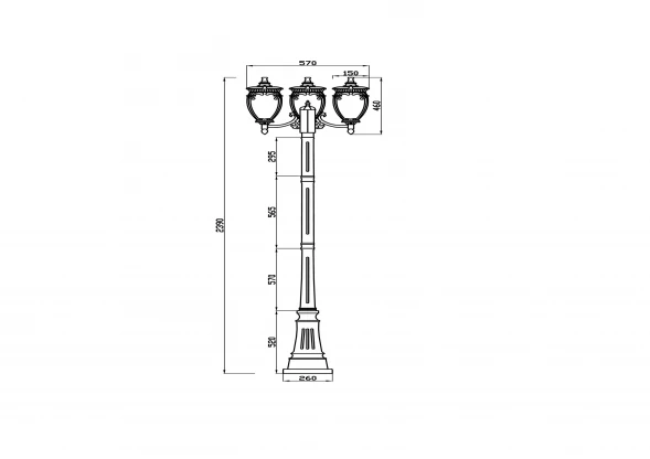Ландшафтный светильник Outdoor O414FL-03BZ