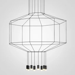 Vibia Wireflow 0299 Octagonal Square Pendan Light