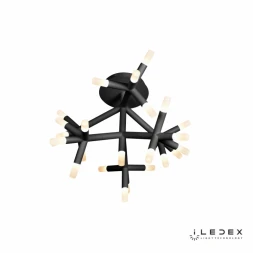 Люстра на штанге FS-017-X25 BK iLedex