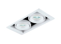 Встраиваемый светильник под сменную лампу Donolux DL18615/02WW-SQ White/Black