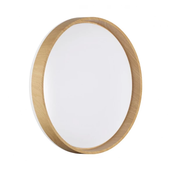 7684/DL BASICA SN Светильник пластик/кор. под дер. LED 48Вт 4000K D390 IP43 GARI WOOD