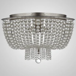 Люстра JACQUELINE CLEAR FLUSH-MOUNT Crystal